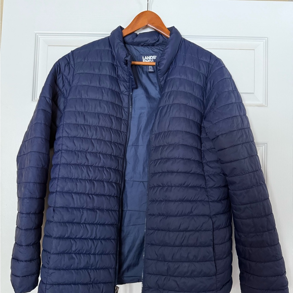 Lands' End Kids Navy Puffer Jacket